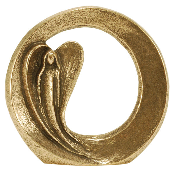 Bronzeplakette - Herzengel
